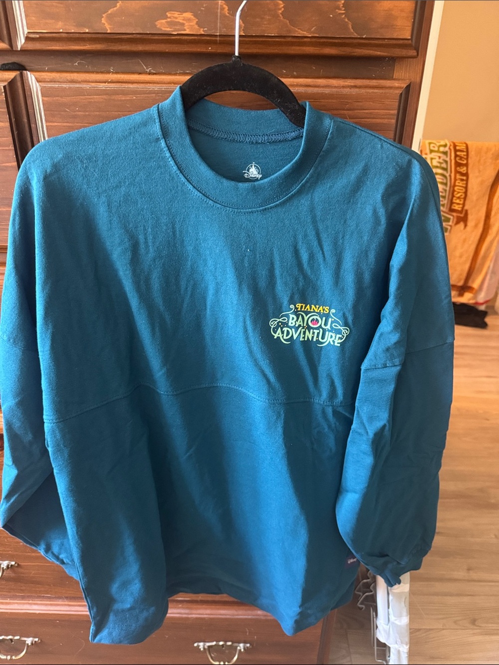 Disney Walt Disney World Tiana’s Bayou adventure opening spirit jersey S NWT